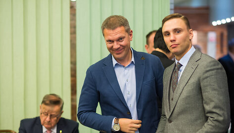 Darius &Scaron;aluga ir Donatas Mačianskas (de&scaron;inėje). 