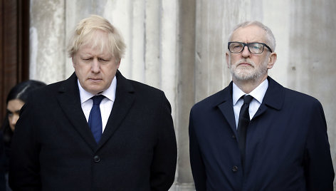 Borisas Johnsonas ir Jeremy Corbynas