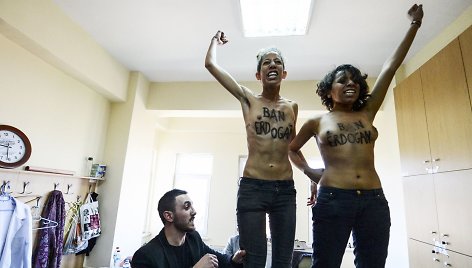 „Femen“ protestas Turkijoje