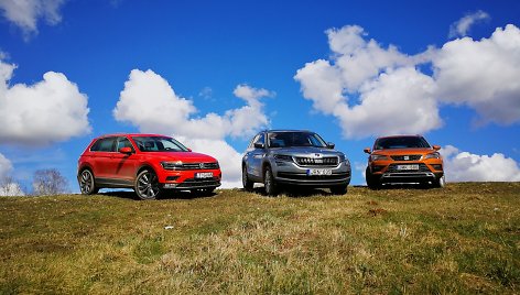 Lietuviški Marso kanjonai (Šeimyniškių atodanga), žvelgiant pro „Tiguan“, „Kodiaq“ ir „Ateca“ langus