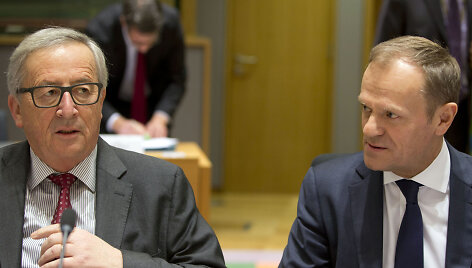 Jeanas-Claude'as Junckeris ir Donaldas Tuskas