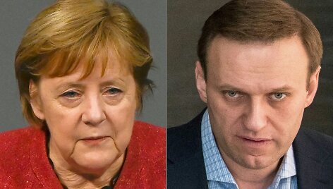 Angela Merkel ir Aleksejus Navalnas