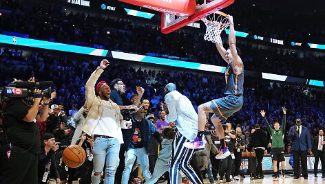 NBA dėjimų konkurso momentai
