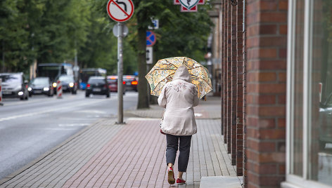 Vėjuotas šeštadienio pasivaikščiojimas po Klaipėdos miestą