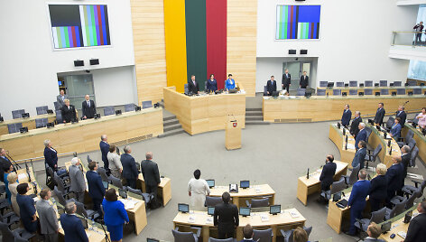 &Scaron;ios kadencijos Seimas susirinko į paskutinę sesiją