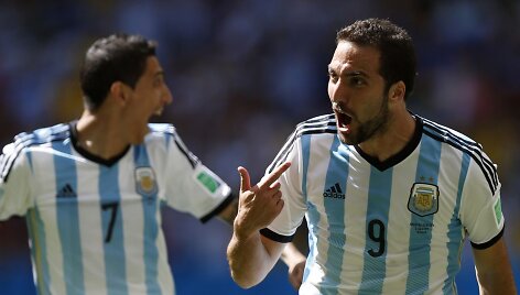 Angelis di Maria ir Gonzalo Higuainas