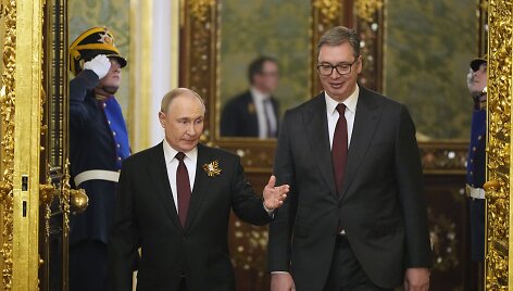 Vladimiras Putinas ir Aleksandras Vučićius