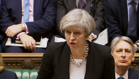 Theresa May Bendruomenių rūmuose