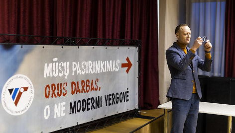 VVT Darbuotojų profesinės sąjungos pirmininkas Algirdas Markevičius