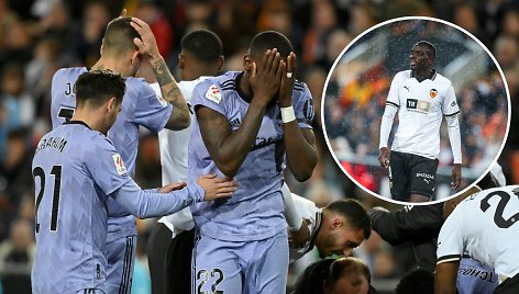 Madrido „Real“ futbolininkų reakcija į Mouctaro Diakhaby traumą
