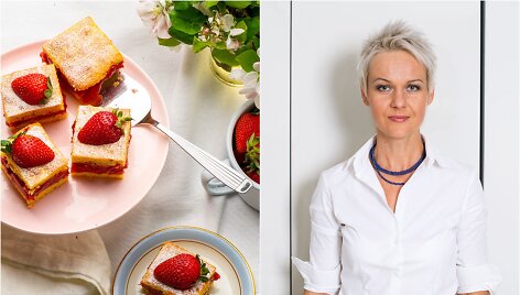 Nida Degutienė ir jos kepinys