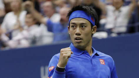 Kei Nishikoris &bdquo;US Open&ldquo; ketvirtfinalyje patiesė Andy Murray