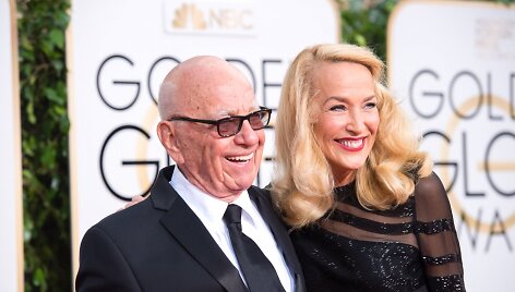 Jerry Hall ir Rupertas Murdochas