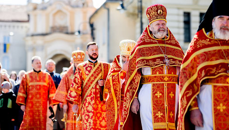 Procesija už Lietuvos stačiatikių vienybę ir karo Ukrainoje stabdymą