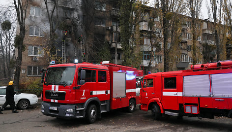 Raketomis apšaudytas Kyjivas