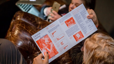 Lankstinukas &bdquo;Lietuvos teatras skaičiais&ldquo; 