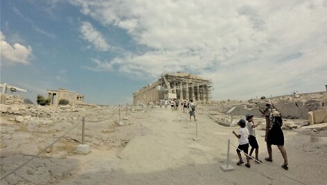 Akropolis su Partenonu prie&scaron;akyje