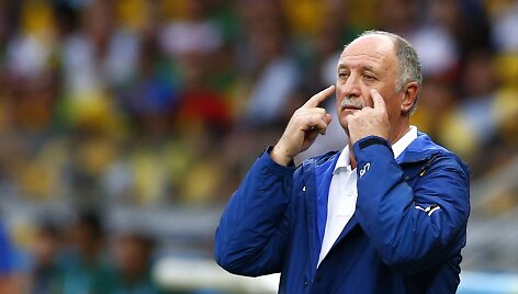 Brazilijos futbolo rinktinės treneris Luizas Felipe Scolari