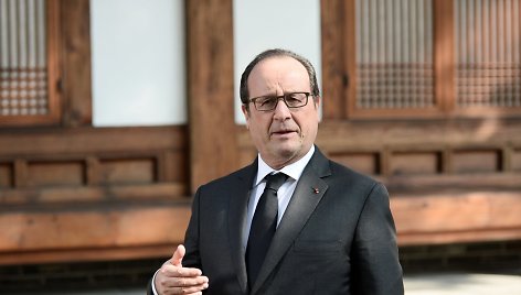 16. Prancūzijos prezidentas Francois Hollande'as