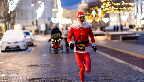 Kalėdinis bėgimas Vilniaus senamiestyje