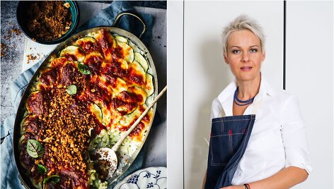 Nida Degutienė ir jos keptas apkepas
