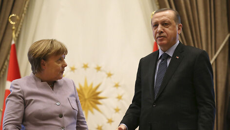 Angela Merkel ir Recepas Tayyipas Erdoganas vasario pradžioje Ankaroje