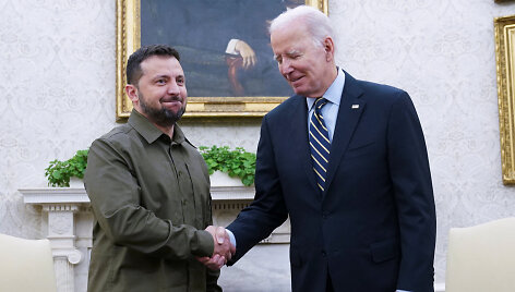 V.Zelenskis ir J.Bidenas