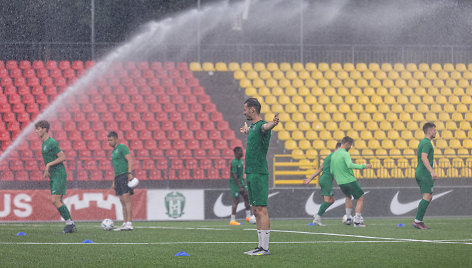 Vilniaus „Žalgirio“ treniruotė prieš rungtynes su „Galatasaray“