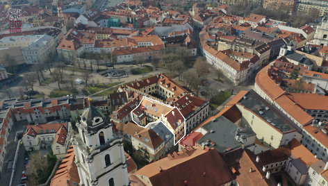 Turto bankas aukcione už 1,25 mln. eurų pardavė patalpas Vilniaus senamiestyje