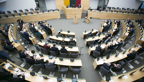 &Scaron;ios kadencijos Seimas rinkosi į paskutinį rytinį posėdį