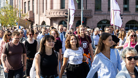 Vilniaus universiteto (VU) studentų ir bendruomenės eisena