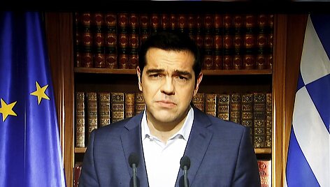 Alexis Tsipras kreipėsi į graikų tautą