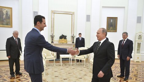 Sirijos prezidentas Basharas al Assadas susitinka su Vladimiru Putinu