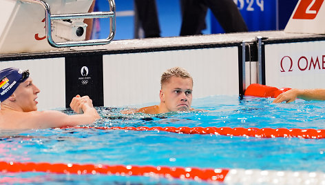 Paryžiaus olimpinių žaidynių plaukimo varžybos. Danas Rapšys