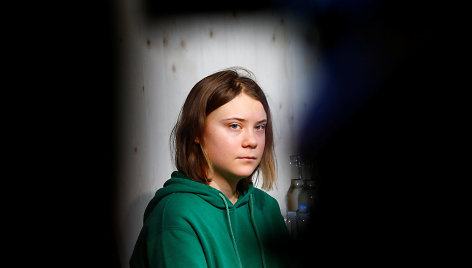 Greta Thunberg dalyuvauja susitikime Davose