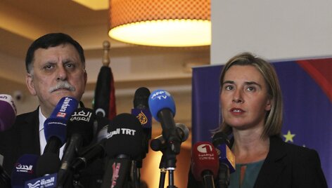 Fayezas al-Sarrajas ir Federica Mogherini