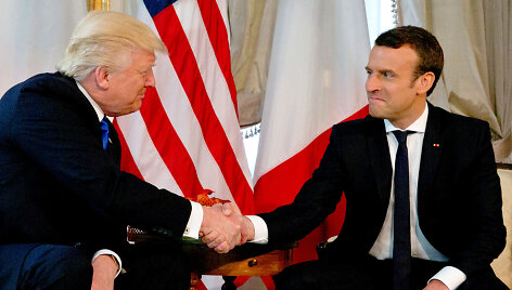 D.Trumpo ir E.Macrono susitikimas