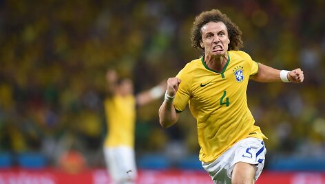 Davidas Luizas džiaugiasi įvarčiu