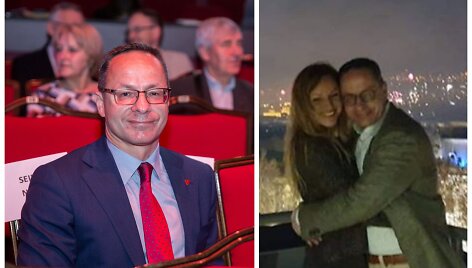 Žygimantas Pavilionis su mylimąja Asta