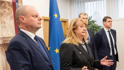 Saulius Skvernelis, Vilija Blinkevičiūtė, Gintautas Paluckas, Remigijus Žemaitaitis