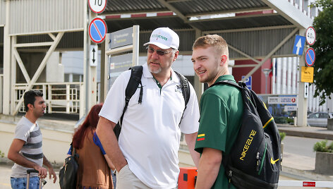 Arvydas Sabonis ir Domantas Sabonis