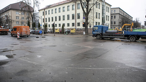 Vytenio &ndash; T. &Scaron;evčenkos gatvių sankryža pertvarkoma į žiedinę sankryžą
