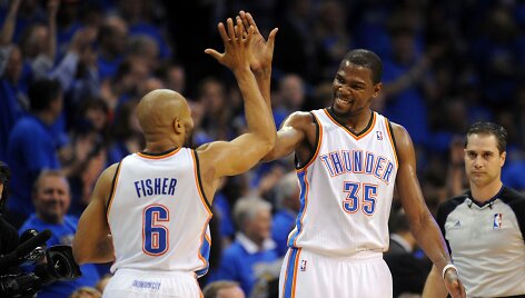 Derekas Fisheris ir Kevinas Durantas