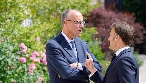 F. Merzas ir E. Macronas / LUDOVIC MARIN / AFP