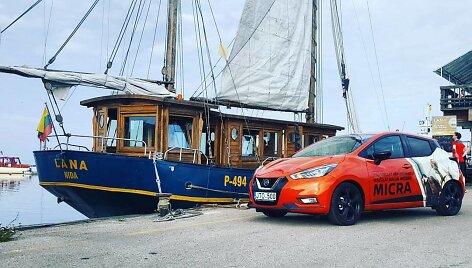 Žurnalistų varžybos &bdquo;Kur&scaron;ių marių regatoje&ldquo;, Nidoje (&bdquo;Nissan Micra&ldquo;)