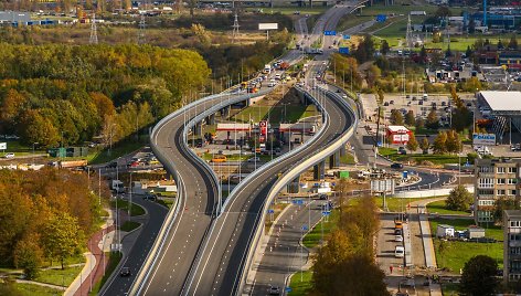 Jau galima išbandyti Baltijos prospekto estakadą.