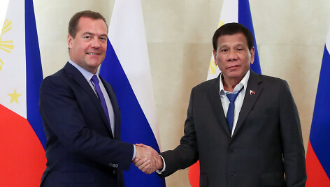Dmitrijus Medvedevas ir Rodrigo Duterte