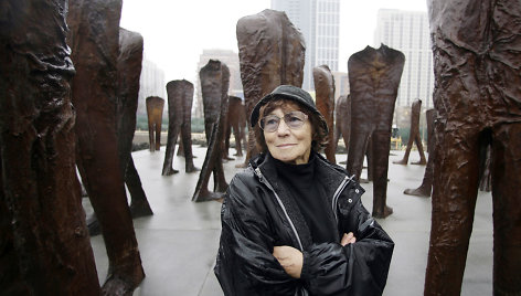 Lenkų skulptorė Magdalena Abakanowicz