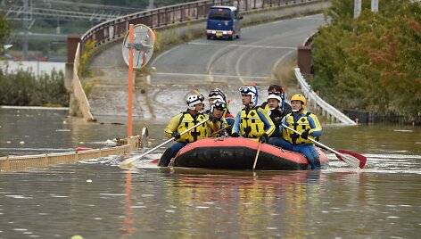 Japonijoje prasiautė galingas taifūnas Hagibis