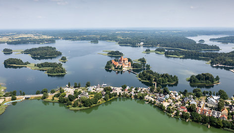 Trakai iš paukščio skrydžio